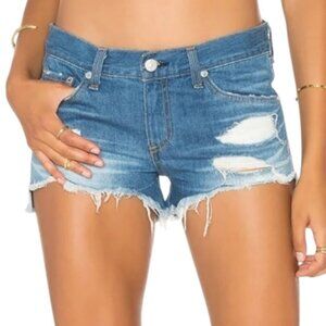 Rag & Bone The Cut-off Distressed Denim Short in Freeport Summer Women's 26